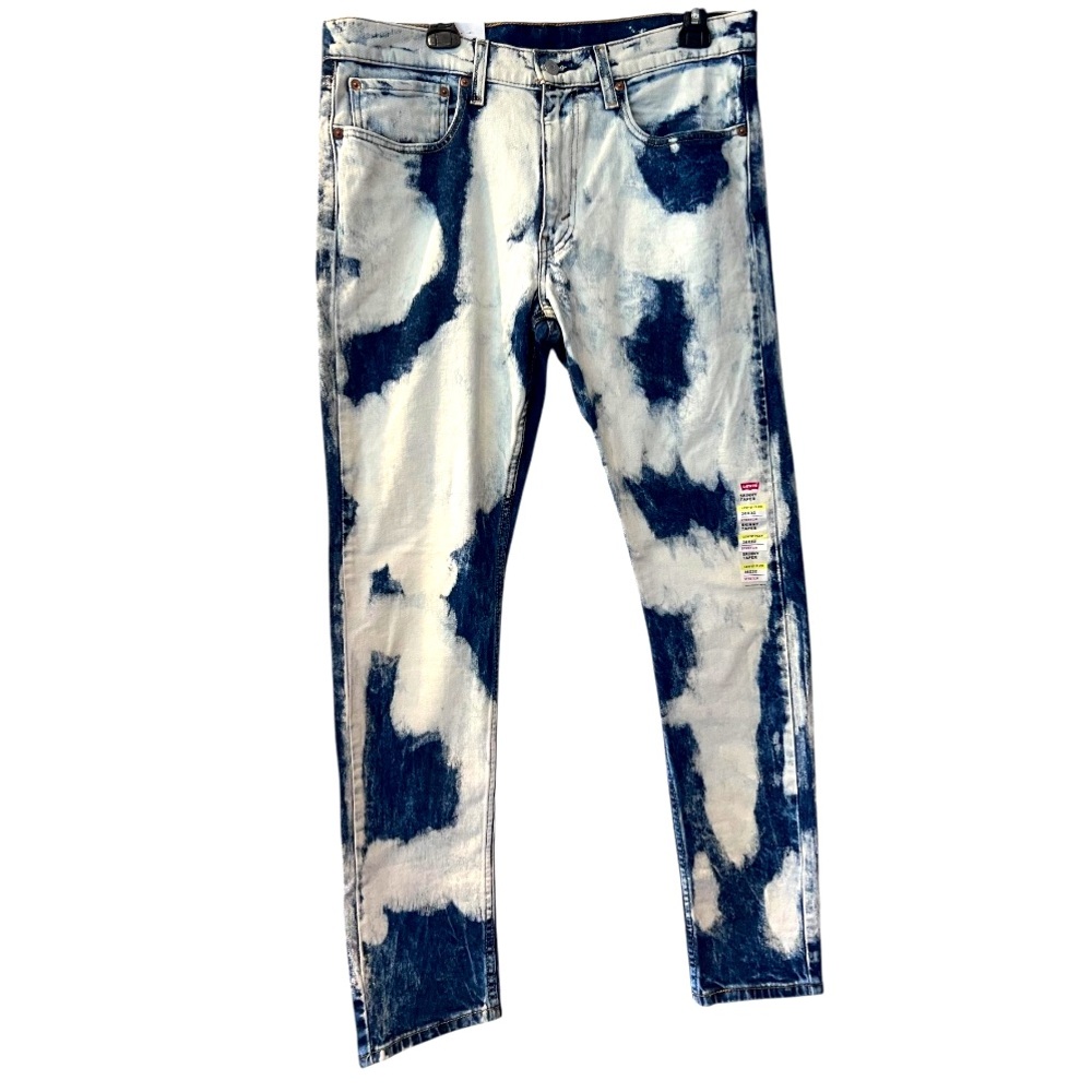 Levi's Blue and White Patterned Men Jeans